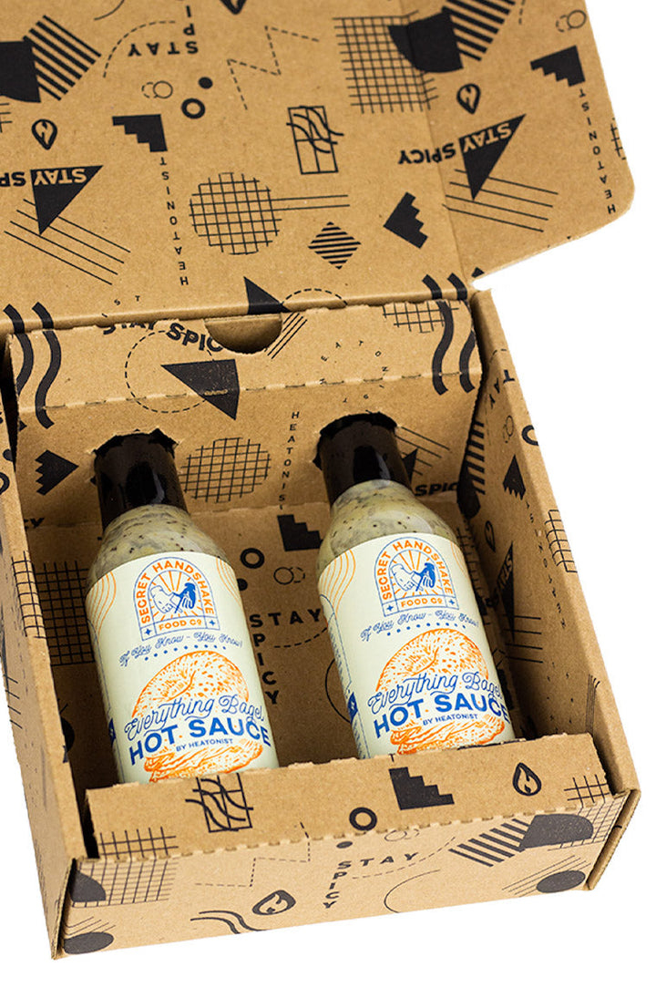 Secret Handshake Food Co Everything Bagel Hot Sauce 2-Pack A7