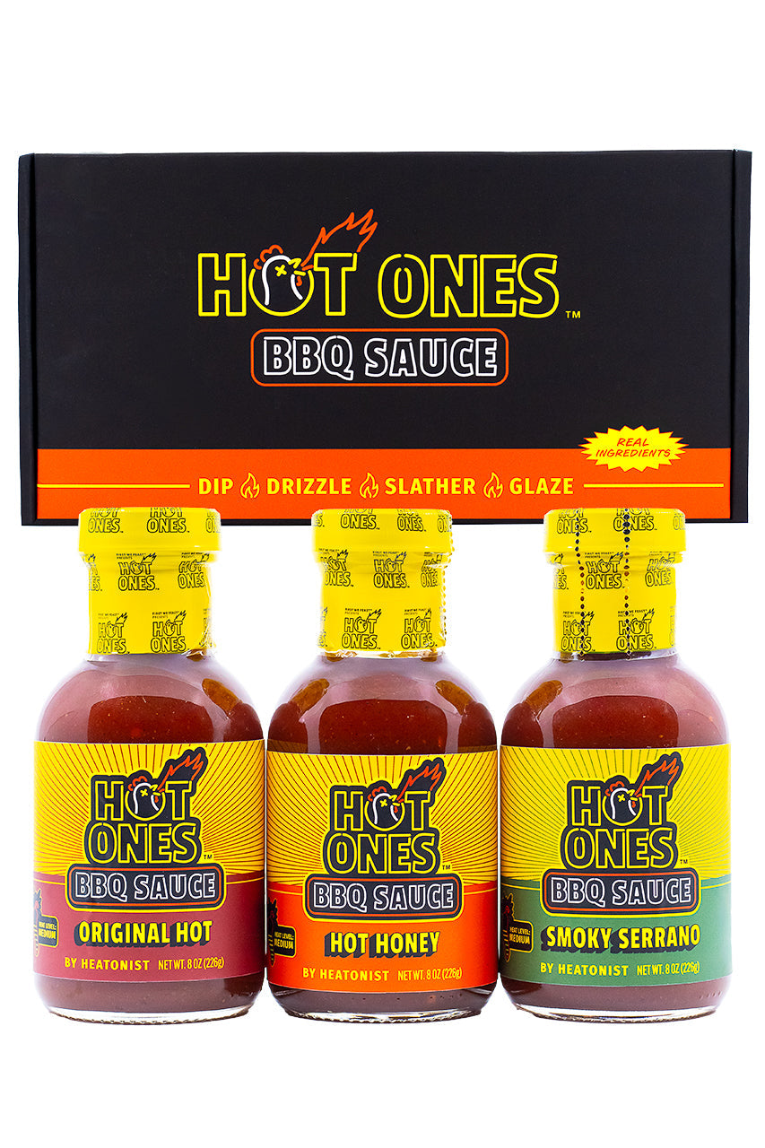 Hot Ones BBQ Trio Pack (Original / Hot Honey / Smoked Serrano) U7