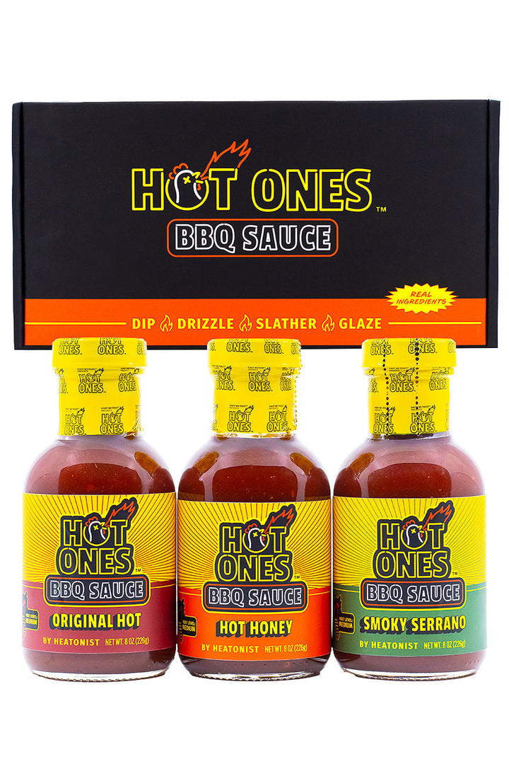 Hot Ones BBQ Trio Pack (Original / Hot Honey / Smoked Serrano) U7