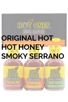 Hot Ones BBQ Trio Pack (Original / Hot Honey / Smoked Serrano) U7