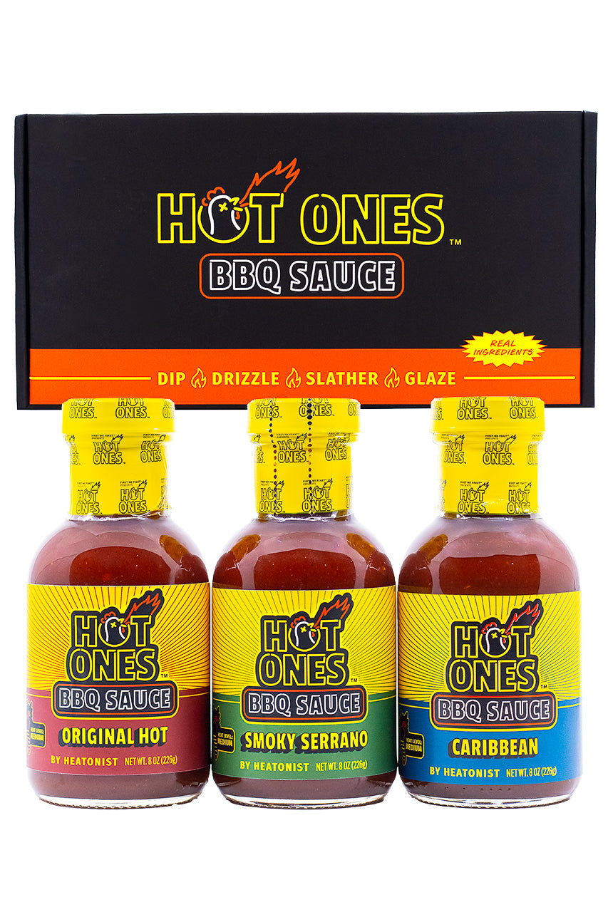Hot Ones BBQ Trio Pack (Original / Smoked Serrano / Caribbean) I2